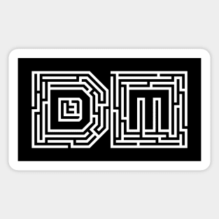 DM Typography Gamemaster Roleplaying Addict - Tabletop RPG Vault Sticker